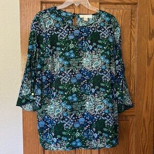 Michael Kors paisley short sleeved blouse